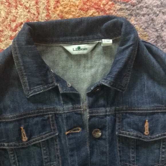 LL BEAN Jean jacket Size Small - Picture 2 of 5